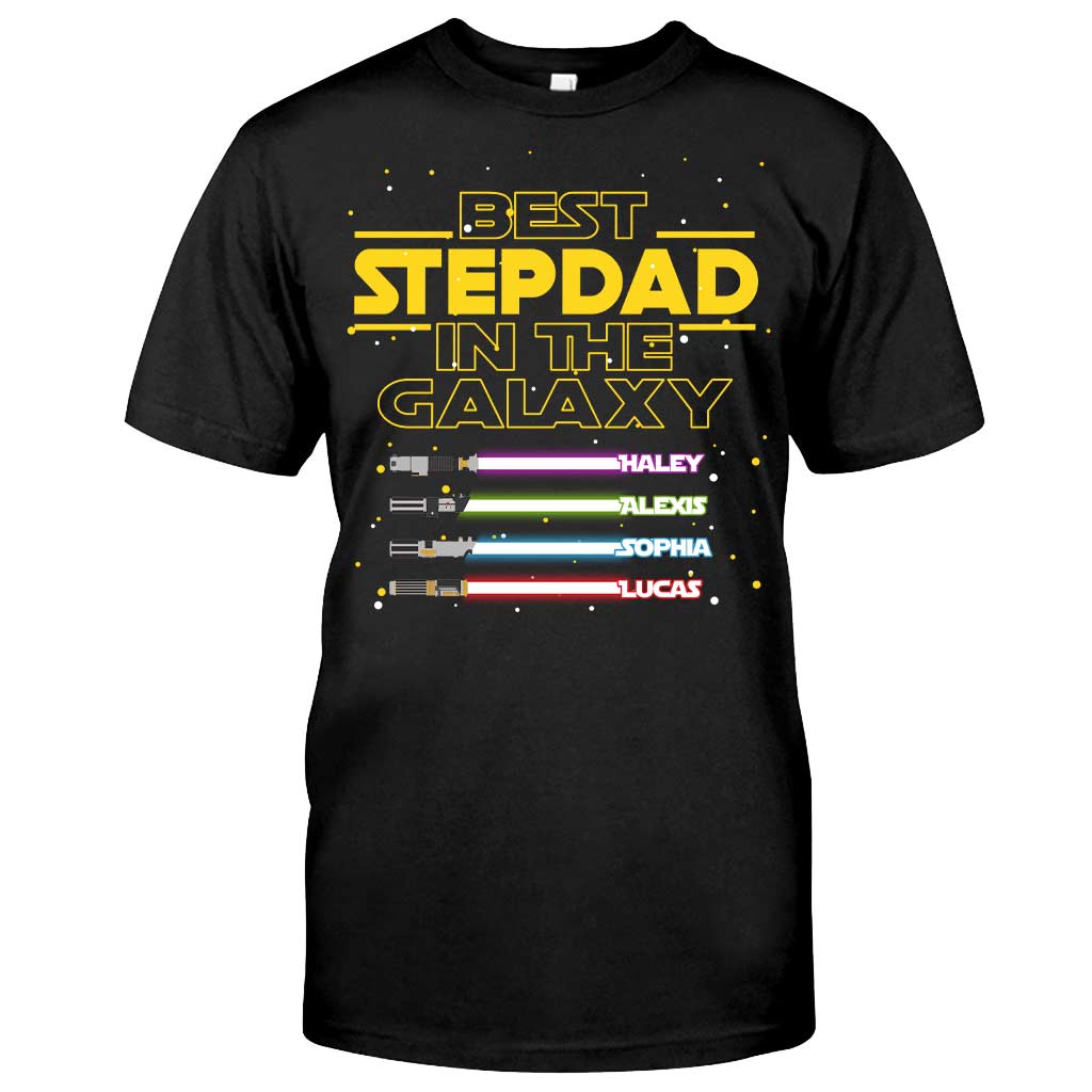 Personalized Best Stepdad In The Galaxy T-shirt & Hoodie Gift T-shirt & Hoodie GradoCreations