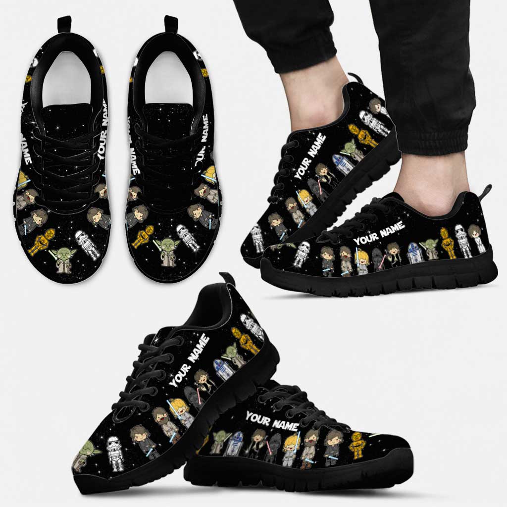 Personalized Star Wars Sneakers Custom Name Gift for Fans Sneakers GradoCreations