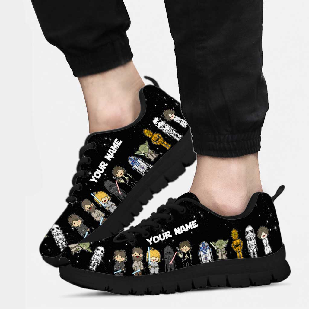Personalized Star Wars Sneakers Custom Name Gift for Fans Sneakers GradoCreations