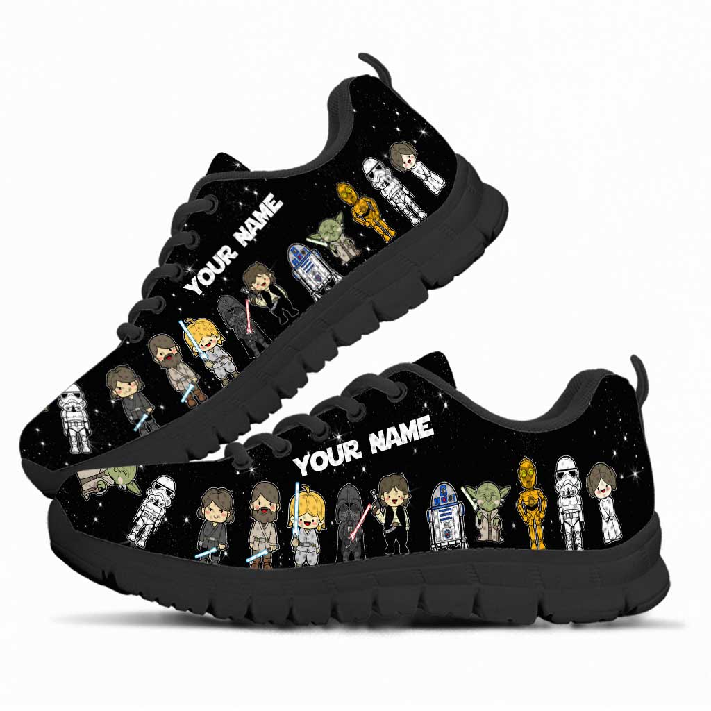 Personalized Star Wars Sneakers Custom Name Gift for Fans Sneakers GradoCreations