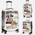 Personalized Luggage Cover with Mickey & Minnie Design for Couples Luggage Cover GradoCreations
