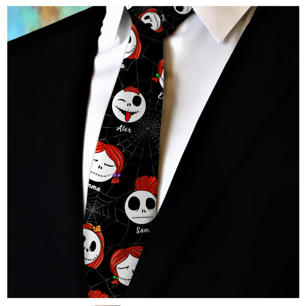 Personalized Nightmare Necktie Custom Name Gift for Dad Necktie GradoCreations