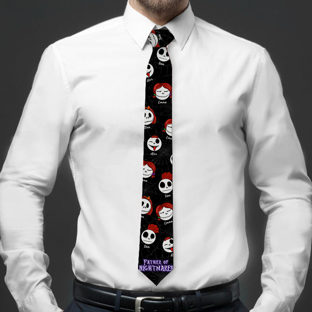 Personalized Nightmare Necktie Custom Name Gift for Dad Necktie GradoCreations