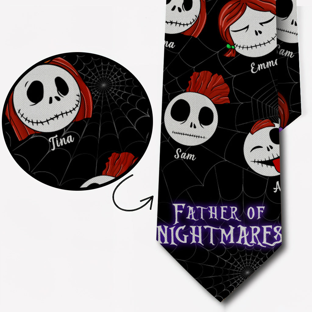 Personalized Nightmare Necktie Custom Name Gift for Dad Necktie GradoCreations