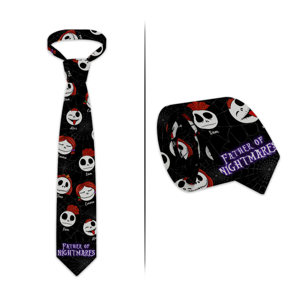 Personalized Nightmare Necktie Custom Name Gift for Dad Necktie GradoCreations