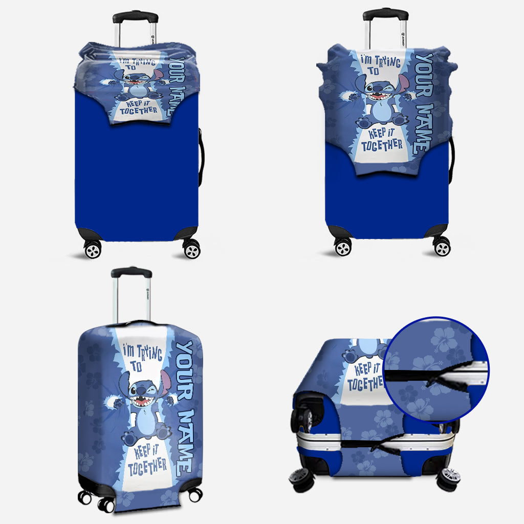 Personalized Ohana Luggage Cover Custom Name Travel Gift Luggage Cover GradoCreations