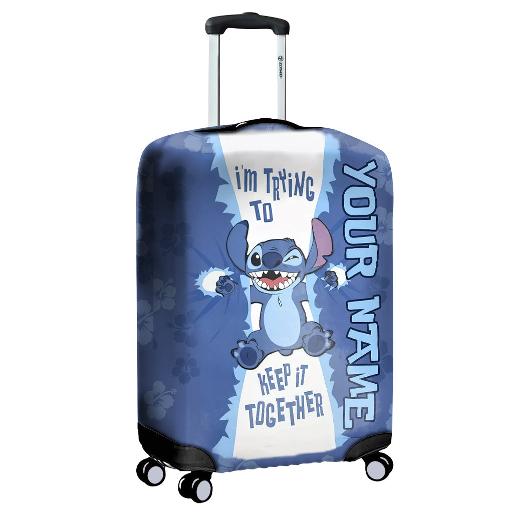 Personalized Ohana Luggage Cover Custom Name Travel Gift Luggage Cover GradoCreations