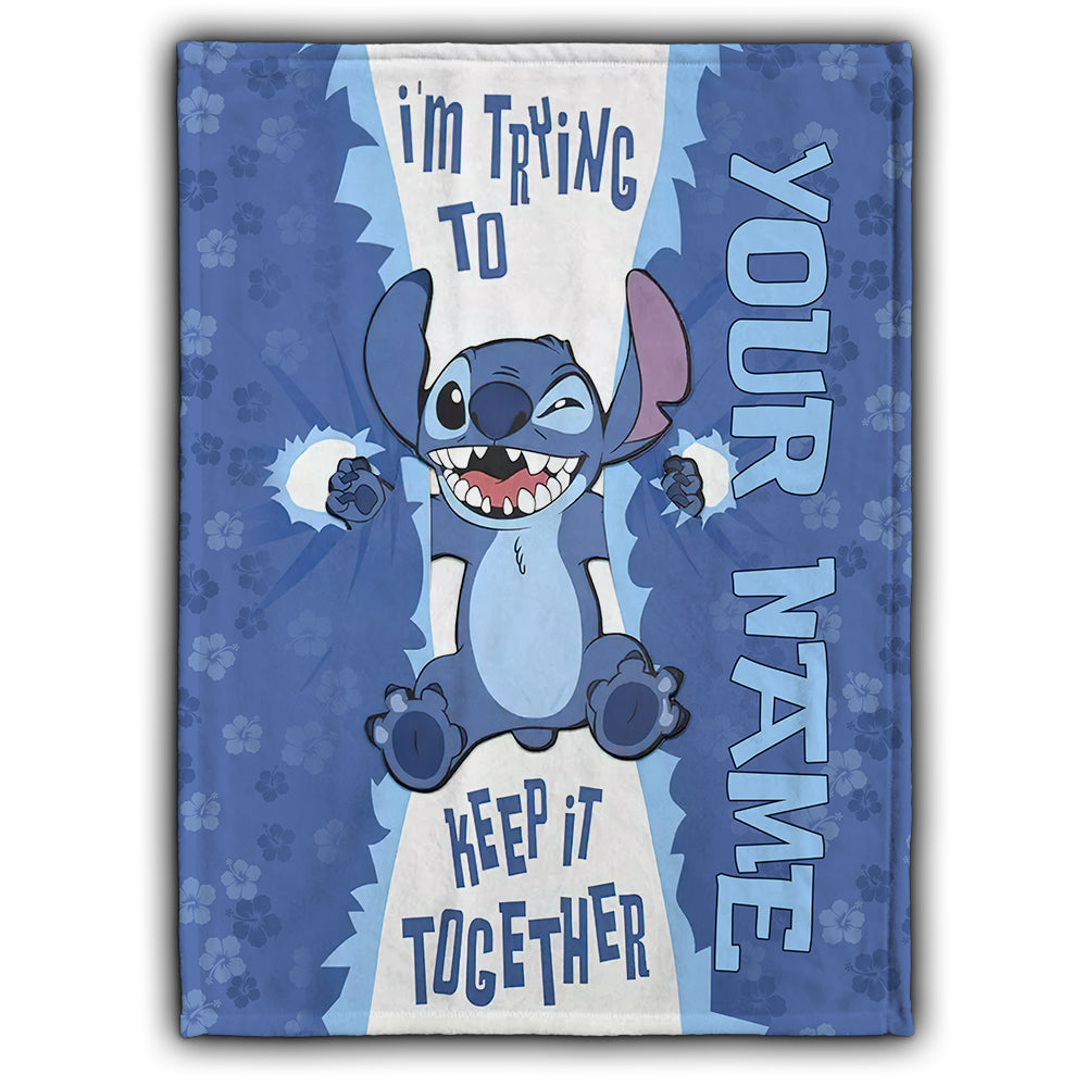 Personalized Ohana Blanket Custom Name Gift for Kids Blanket GradoCreations