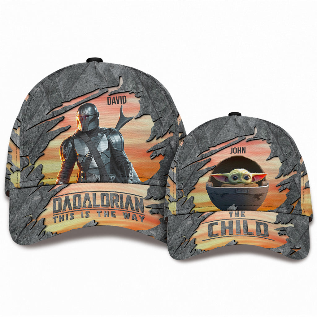 Personalized Dadalorian Classic Cap Custom Name Gift for Dad Classic Cap GradoCreations