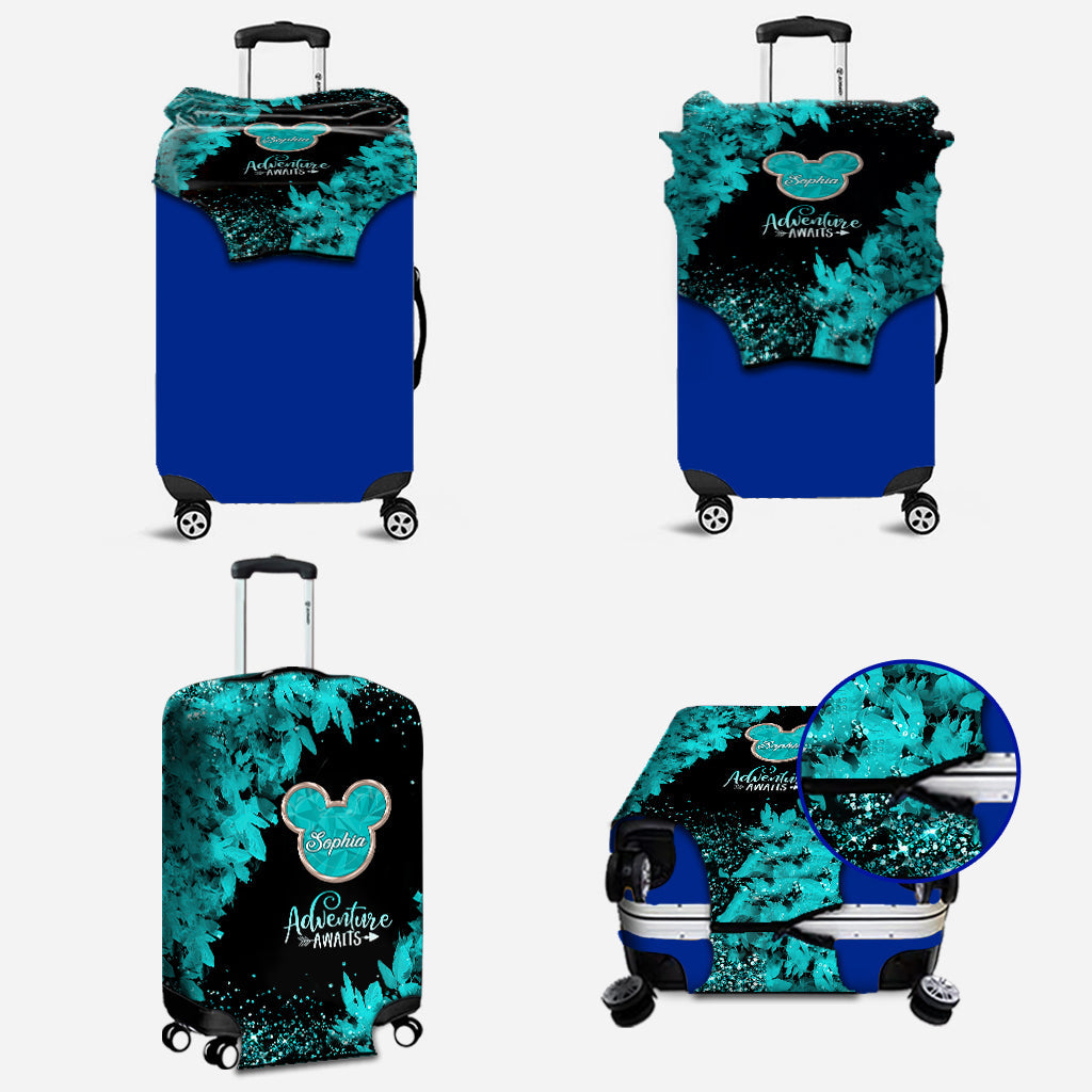 Personalized Adventure Awaits Mouse Luggage Cover for Kids Luggage Cover GradoCreations