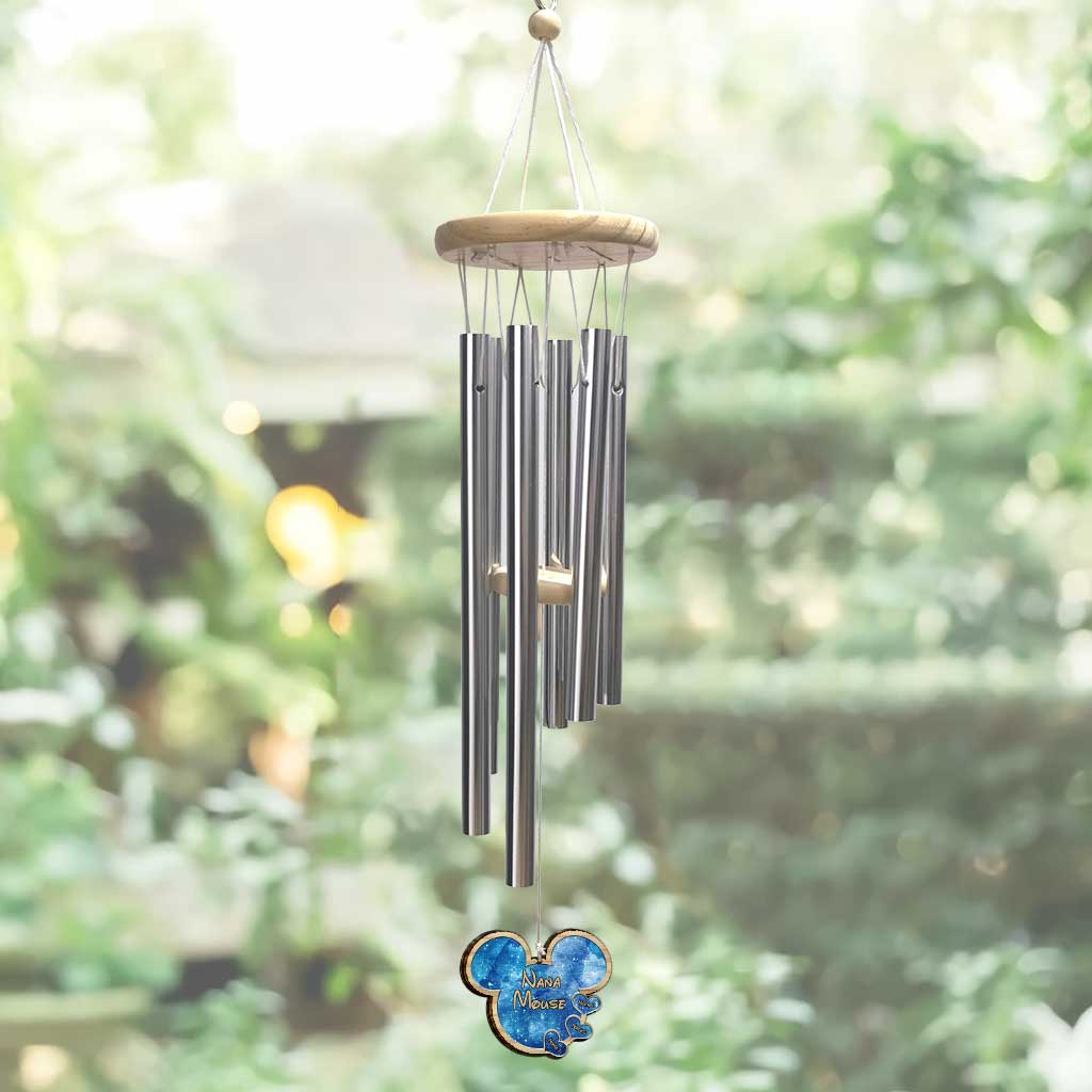 Personalized Grandma Wind Chime with Hearts - Custom Gift for Nana Wind Chime GradoCreations