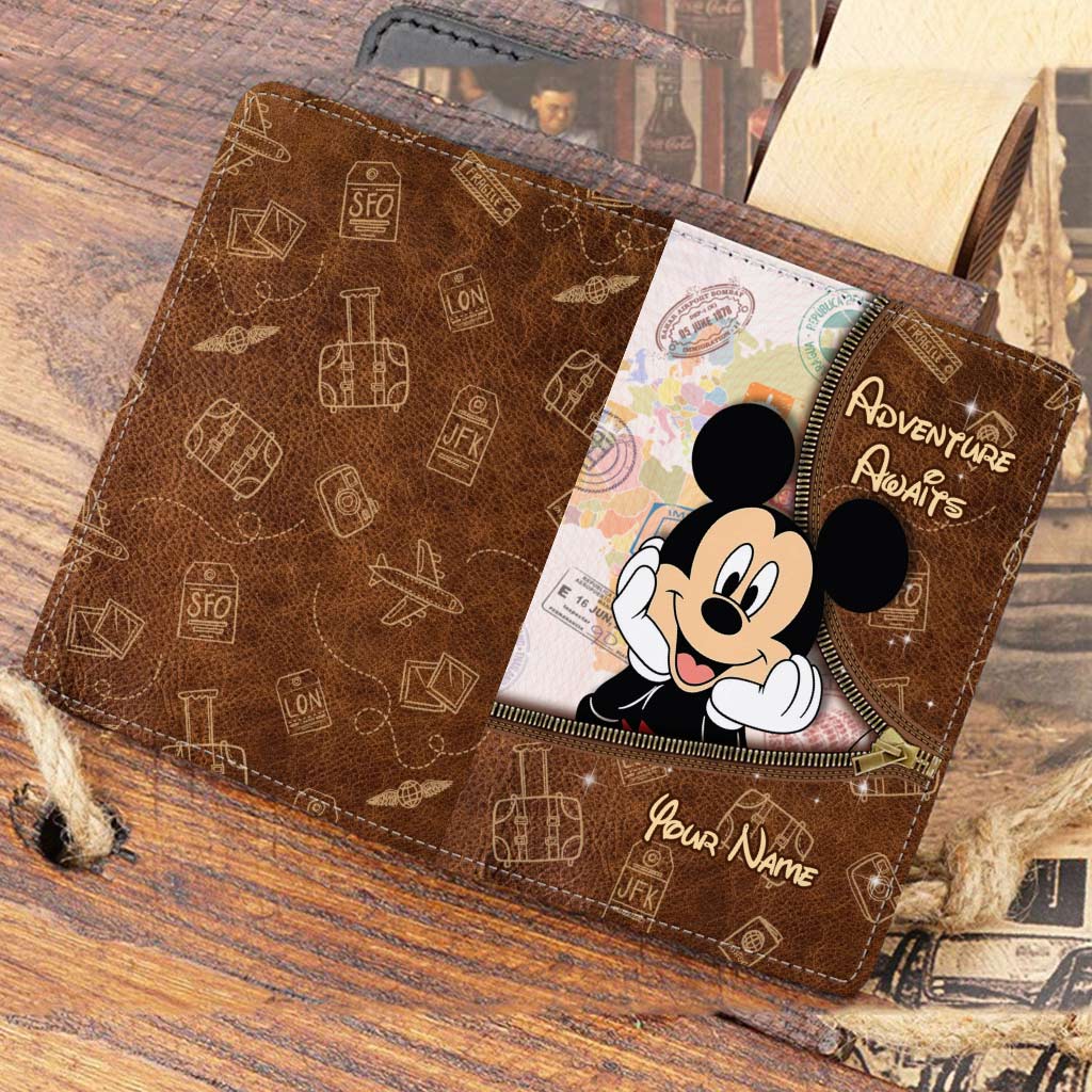 Personalized Passport Holder Custom Name Adventure Travel Gift Passport Holder GradoCreations