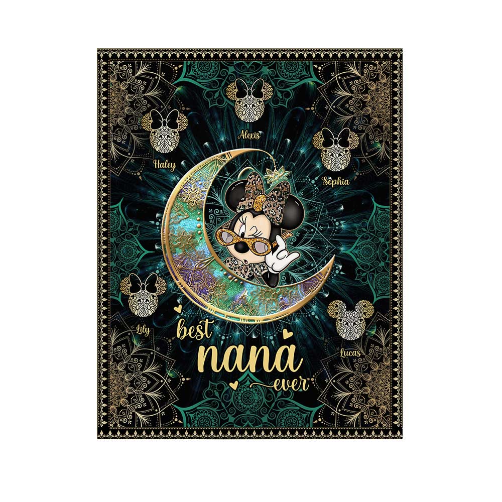 Personalized Best Nana Ever Tapestry Custom Name Gift Wall Tapestry GradoCreations