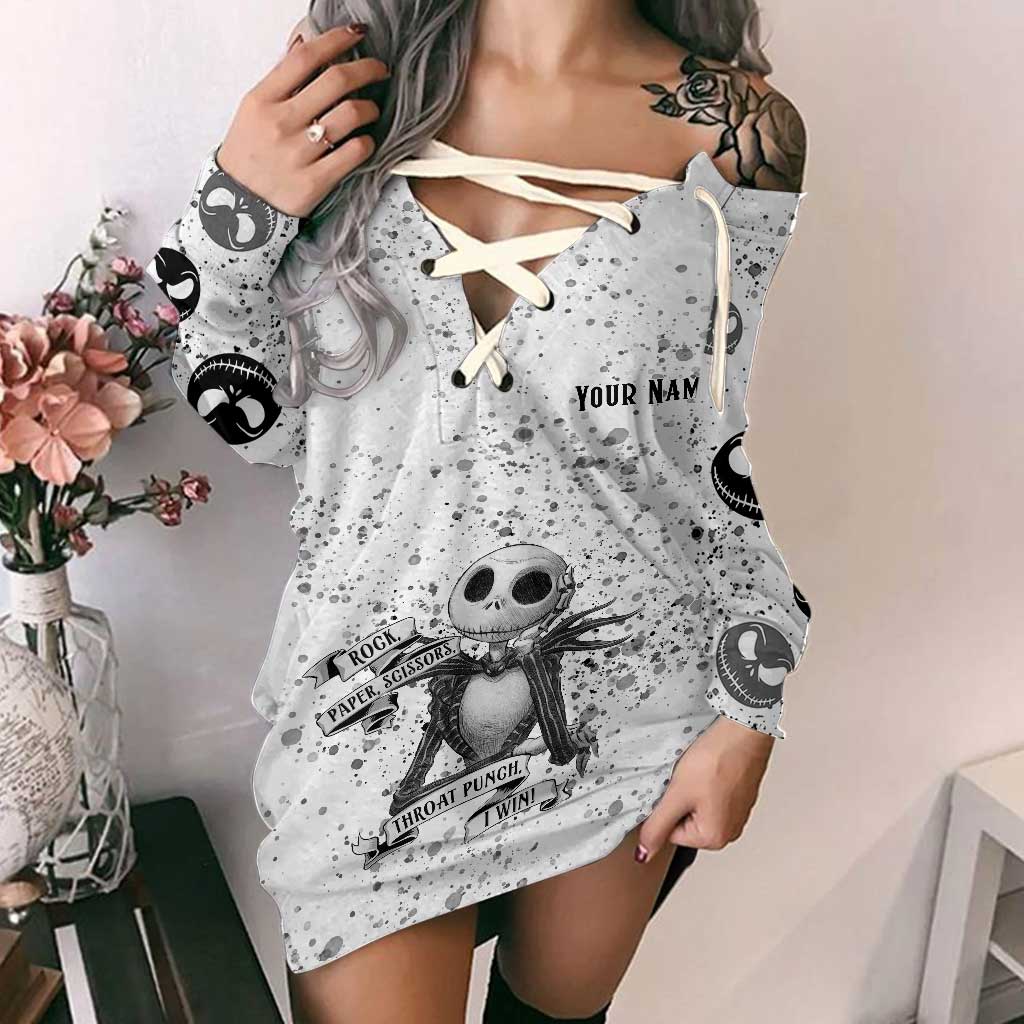 Personalized Off Shoulder Dress Custom Name for Her Off Shoulder Dress GradoCreations