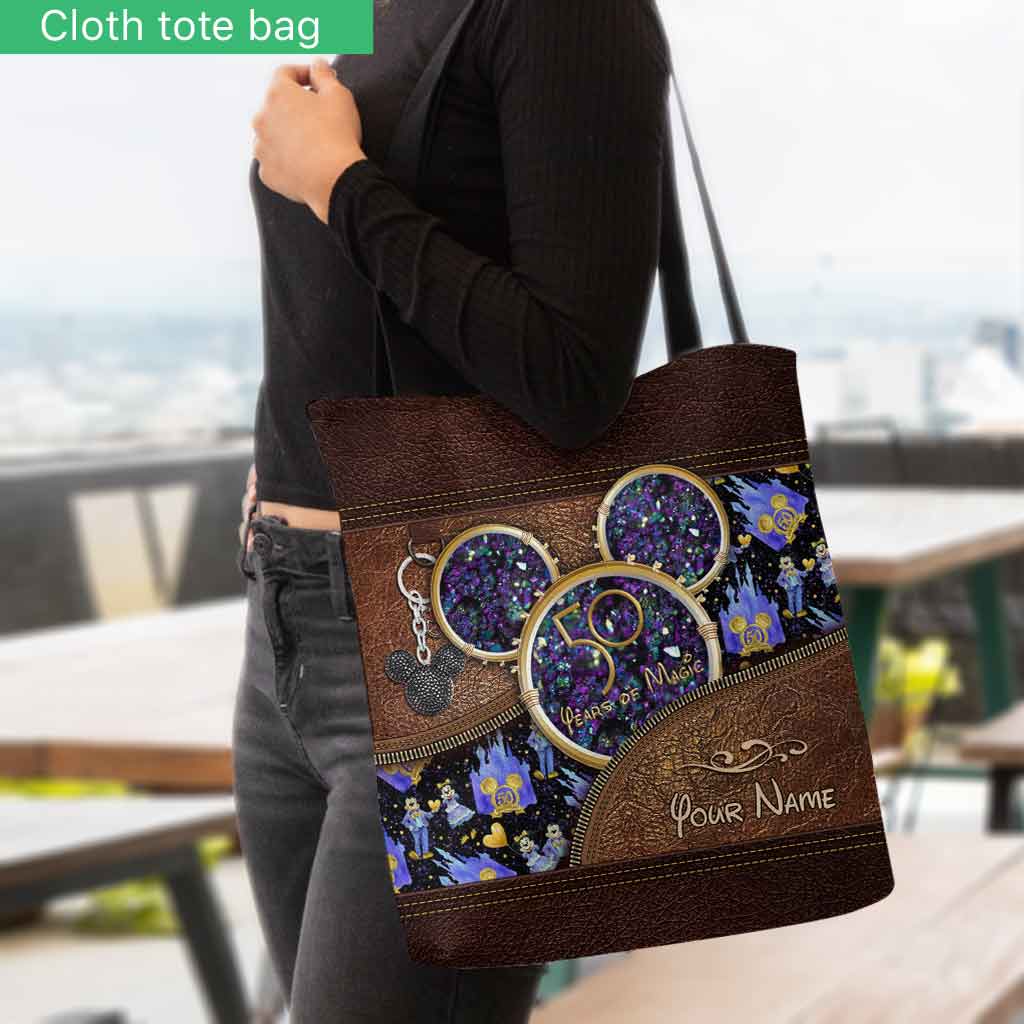 Personalized 50 Years of Magic Kingdom Tote Bag Gift for Disney Fans Tote Bag GradoCreations
