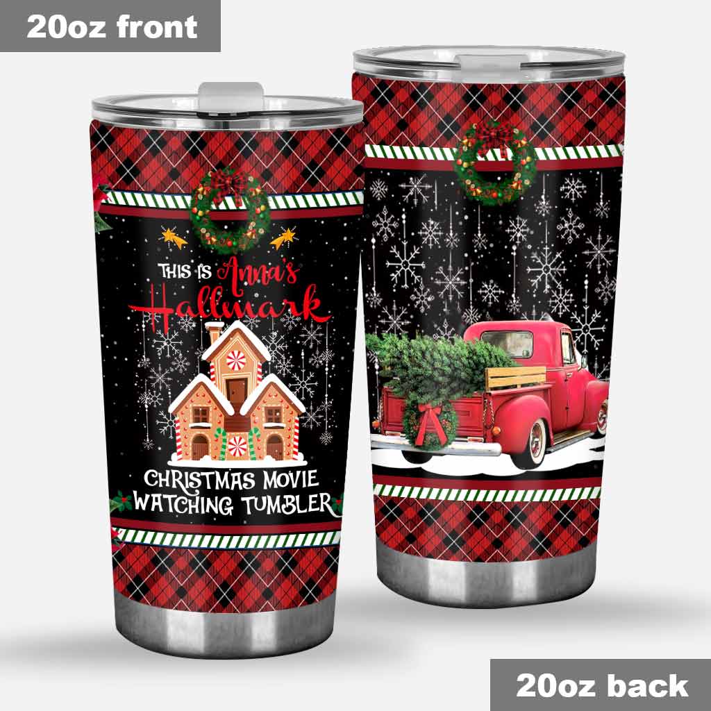 Personalized Christmas Movie Watching Tumbler Gift Tumbler GradoCreations