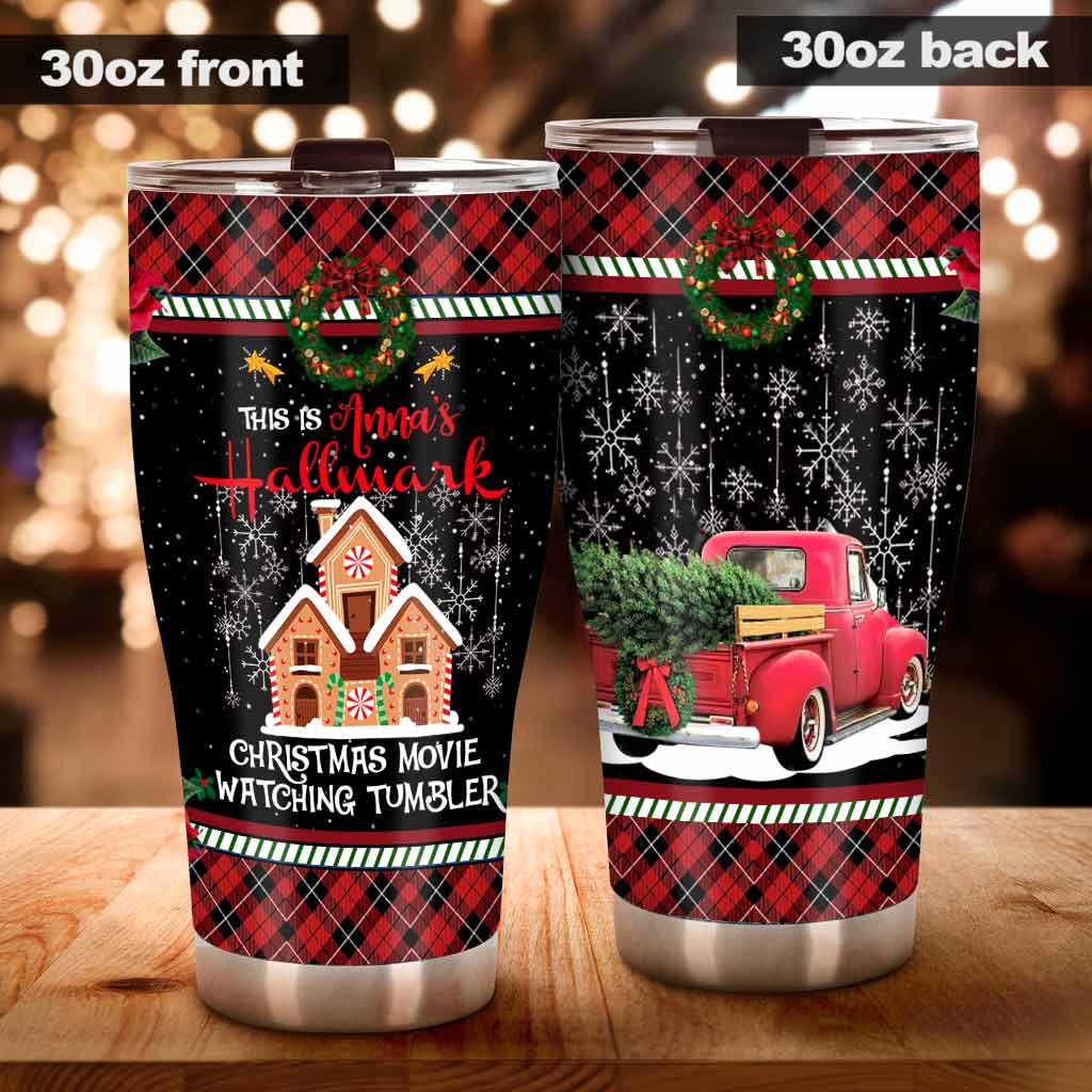 Personalized Christmas Movie Watching Tumbler Gift Tumbler GradoCreations