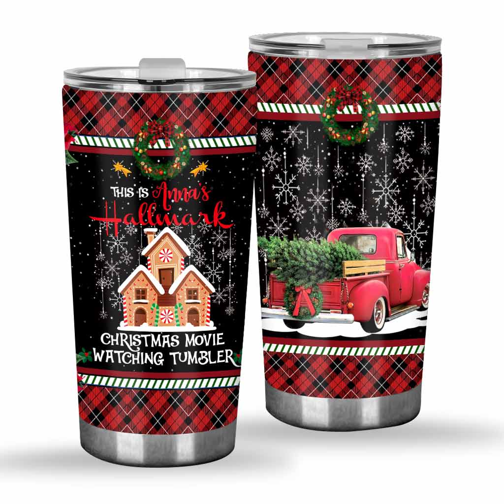 Personalized Christmas Movie Watching Tumbler Gift Tumbler GradoCreations