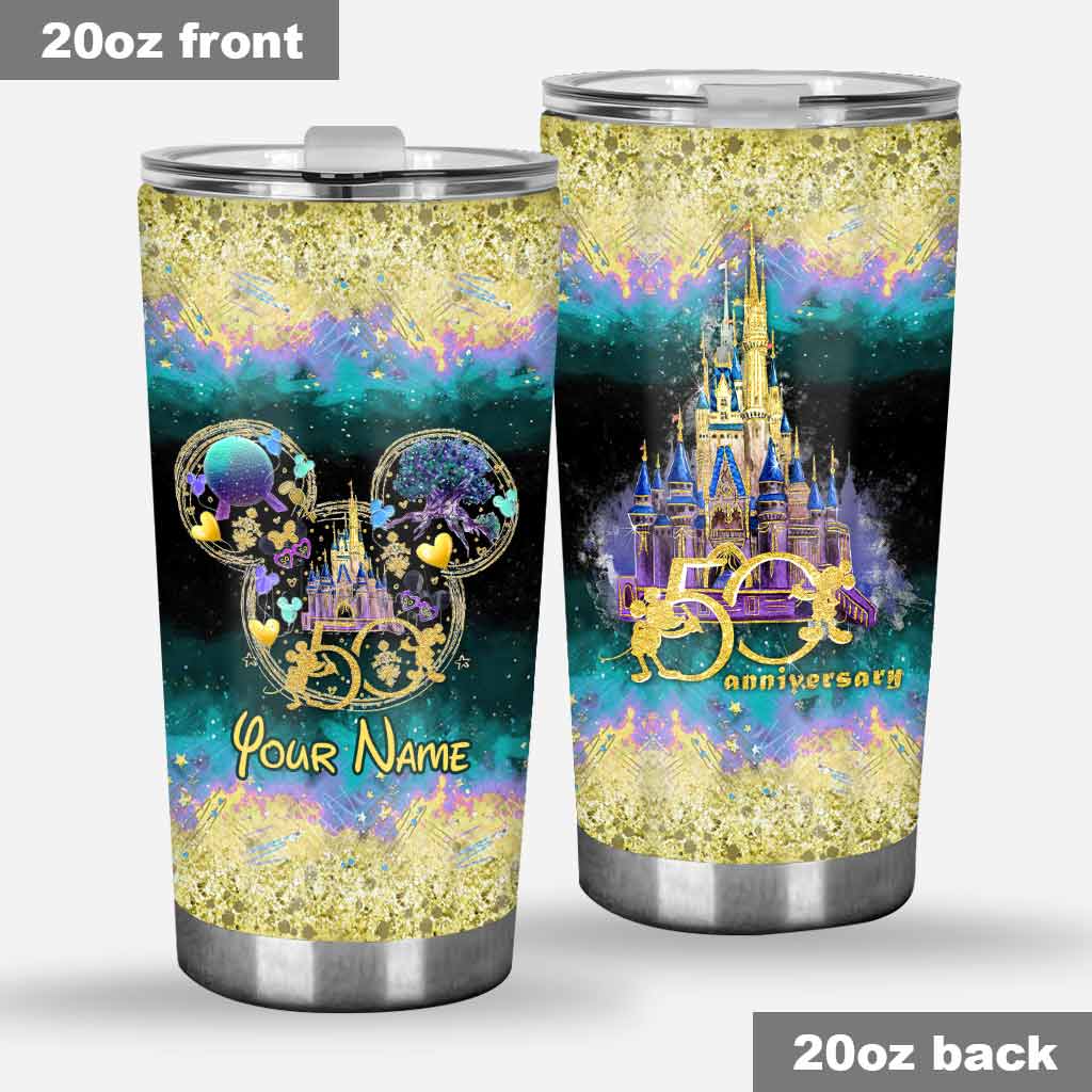 Personalized 50th Anniversary Mouse Tumbler Custom Name Gift Tumbler GradoCreations