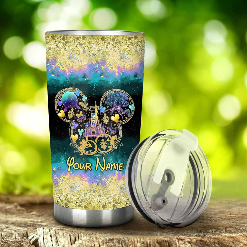 Personalized 50th Anniversary Mouse Tumbler Custom Name Gift Tumbler GradoCreations