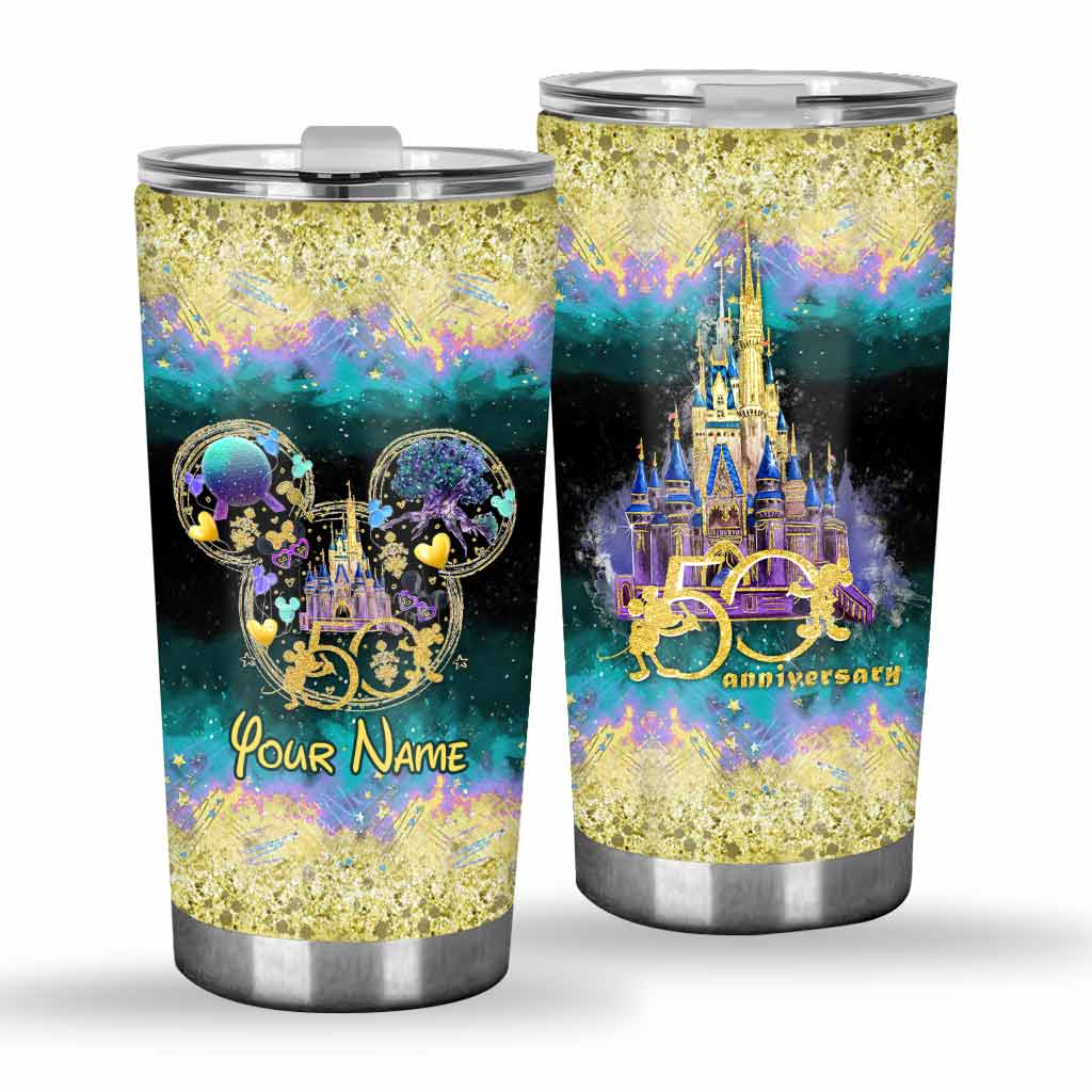 Personalized 50th Anniversary Mouse Tumbler Custom Name Gift Tumbler GradoCreations
