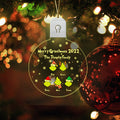 Personalized LED Acrylic Christmas Ornament Family Gift 2022 Led Acrylic Ornament GradoCreations