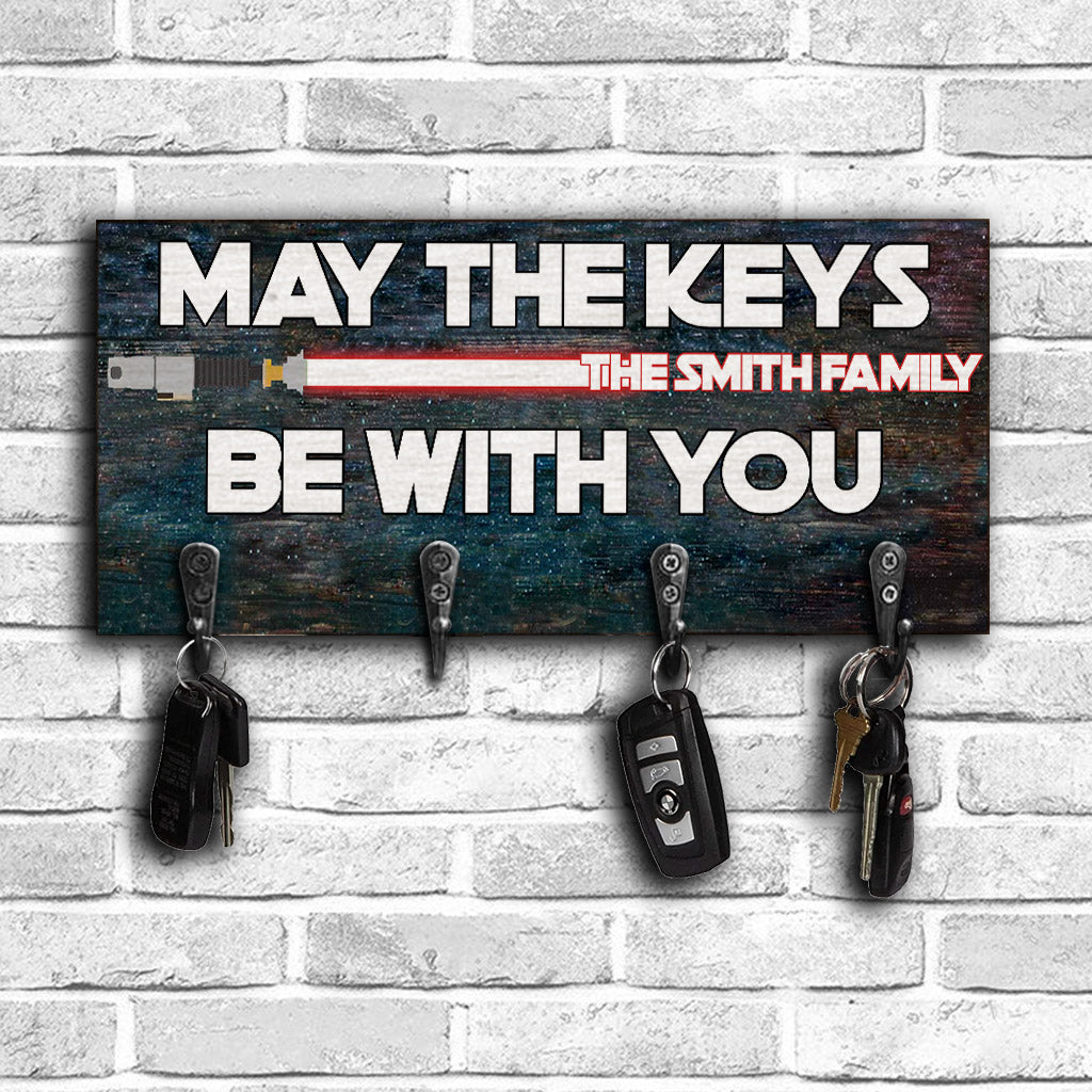 Personalized Star Wars Key Rack Custom Family Name Gift Key Rack GradoCreations