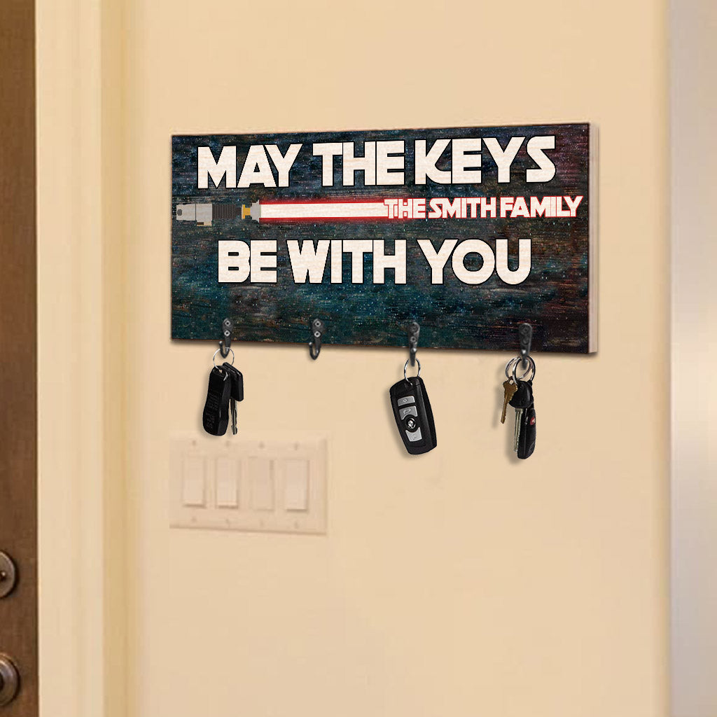 Personalized Star Wars Key Rack Custom Family Name Gift Key Rack GradoCreations