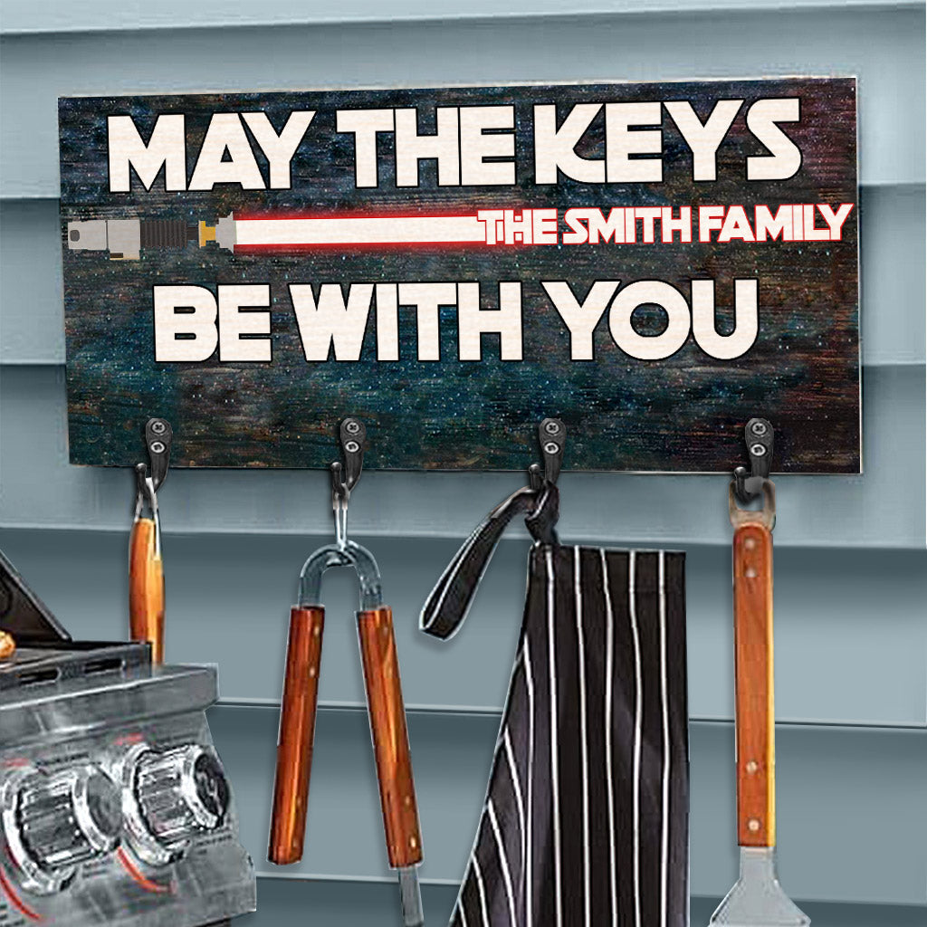 Personalized Star Wars Key Rack Custom Family Name Gift Key Rack GradoCreations