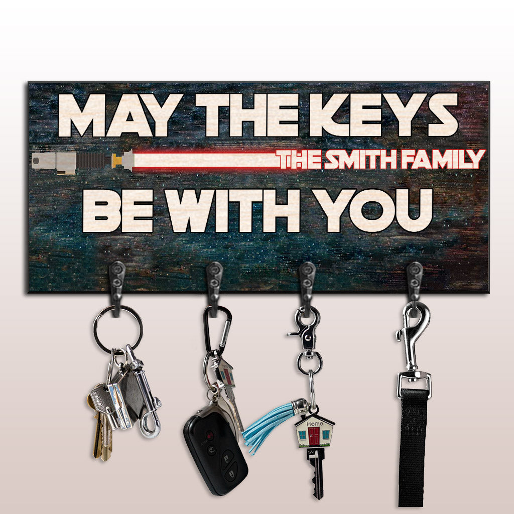 Personalized Star Wars Key Rack Custom Family Name Gift Key Rack GradoCreations