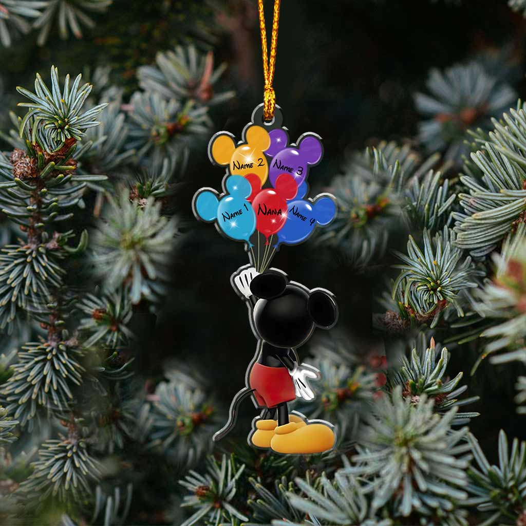 Personalized Christmas Mouse Ornament Custom Name Gift for Grandma Ornament GradoCreations