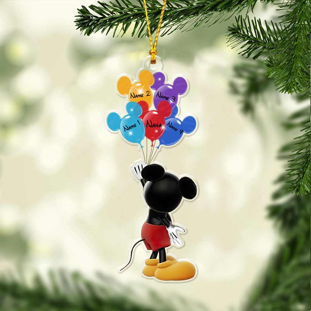 Personalized Christmas Mouse Ornament Custom Name Gift for Grandma Ornament GradoCreations