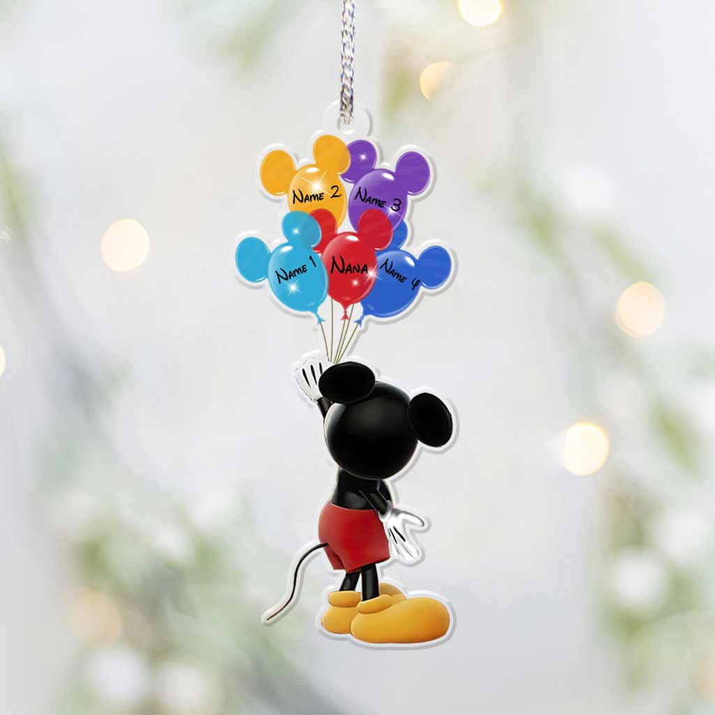 Personalized Christmas Mouse Ornament Custom Name Gift for Grandma Ornament GradoCreations