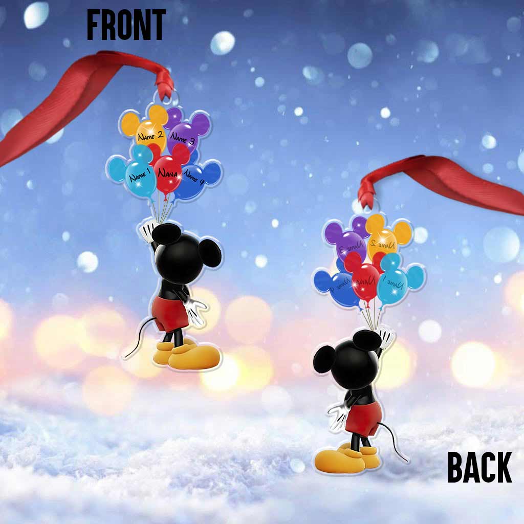Personalized Christmas Mouse Ornament Custom Name Gift for Grandma Ornament GradoCreations