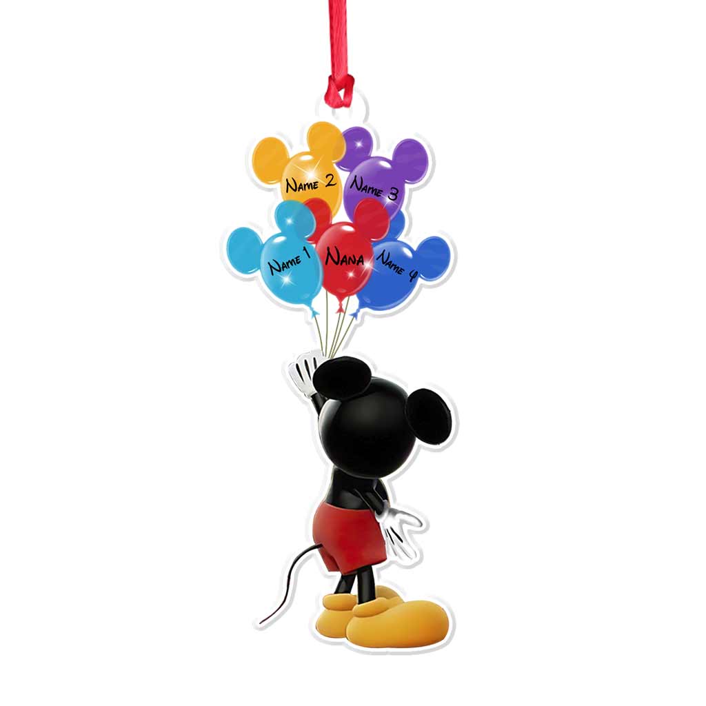 Personalized Christmas Mouse Ornament Custom Name Gift for Grandma Ornament GradoCreations