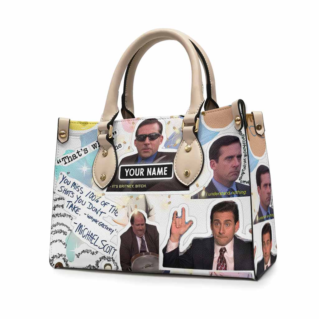 Personalized Leather Handbag Custom Name Gift for Her Leather Handbag GradoCreations