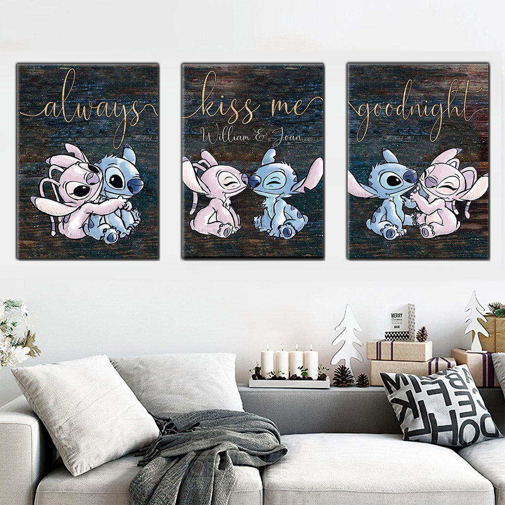 Personalized Ohana Poster & Canvas Set for Couples | Unique Gift Poster & Canvas Set GradoCreations