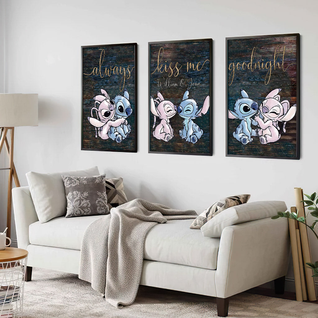 Personalized Ohana Poster & Canvas Set for Couples | Unique Gift Poster & Canvas Set GradoCreations
