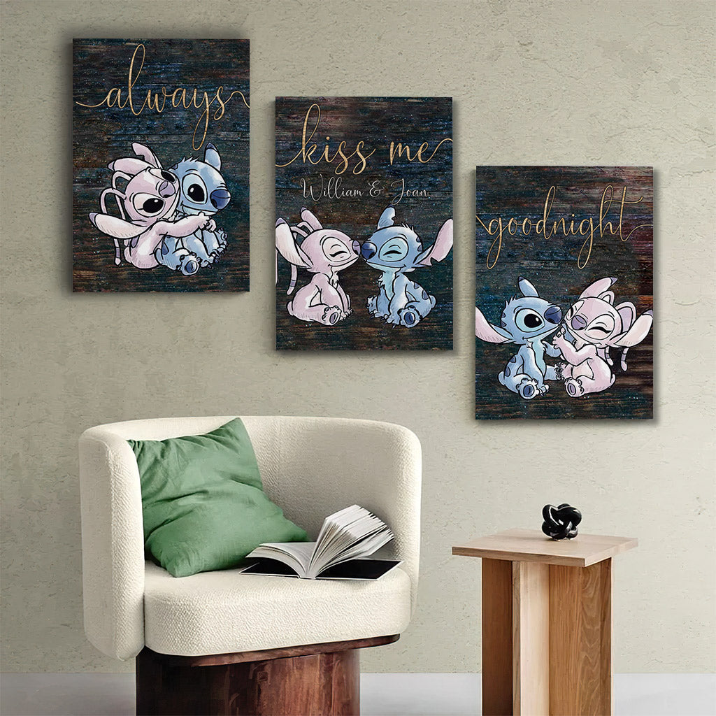 Personalized Ohana Poster & Canvas Set for Couples | Unique Gift Poster & Canvas Set GradoCreations