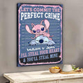 Personalized Couple Canvas Print Let's Commit The Perfect Crime - Custom Name Gift for Engagement/Wedding Anniversary Canvas and Poster GradoCreations