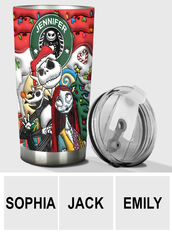 Personalized Nightmare Tumbler Custom Name Halloween Gift Tumbler GradoCreations