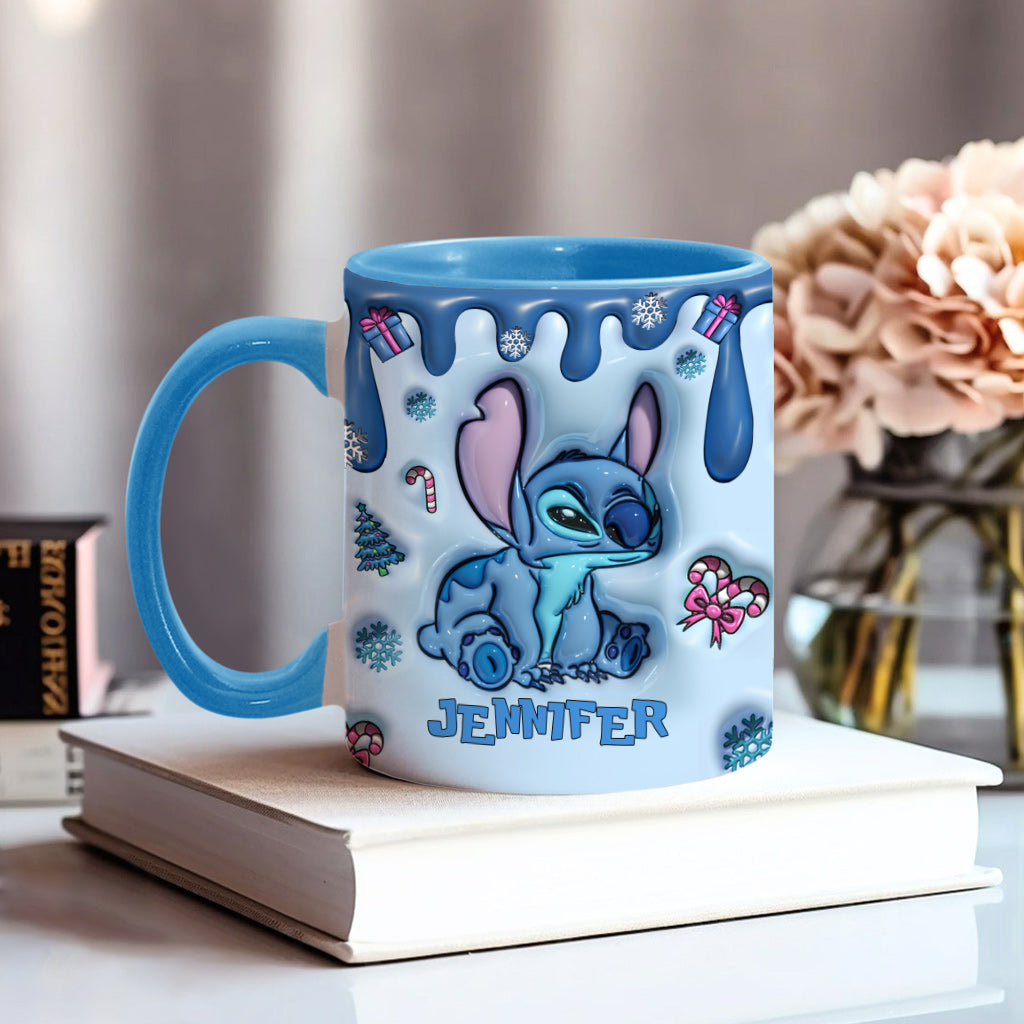 Personalized Ohana Accent Mug Custom Name Birthday Gift Accent Mug GradoCreations