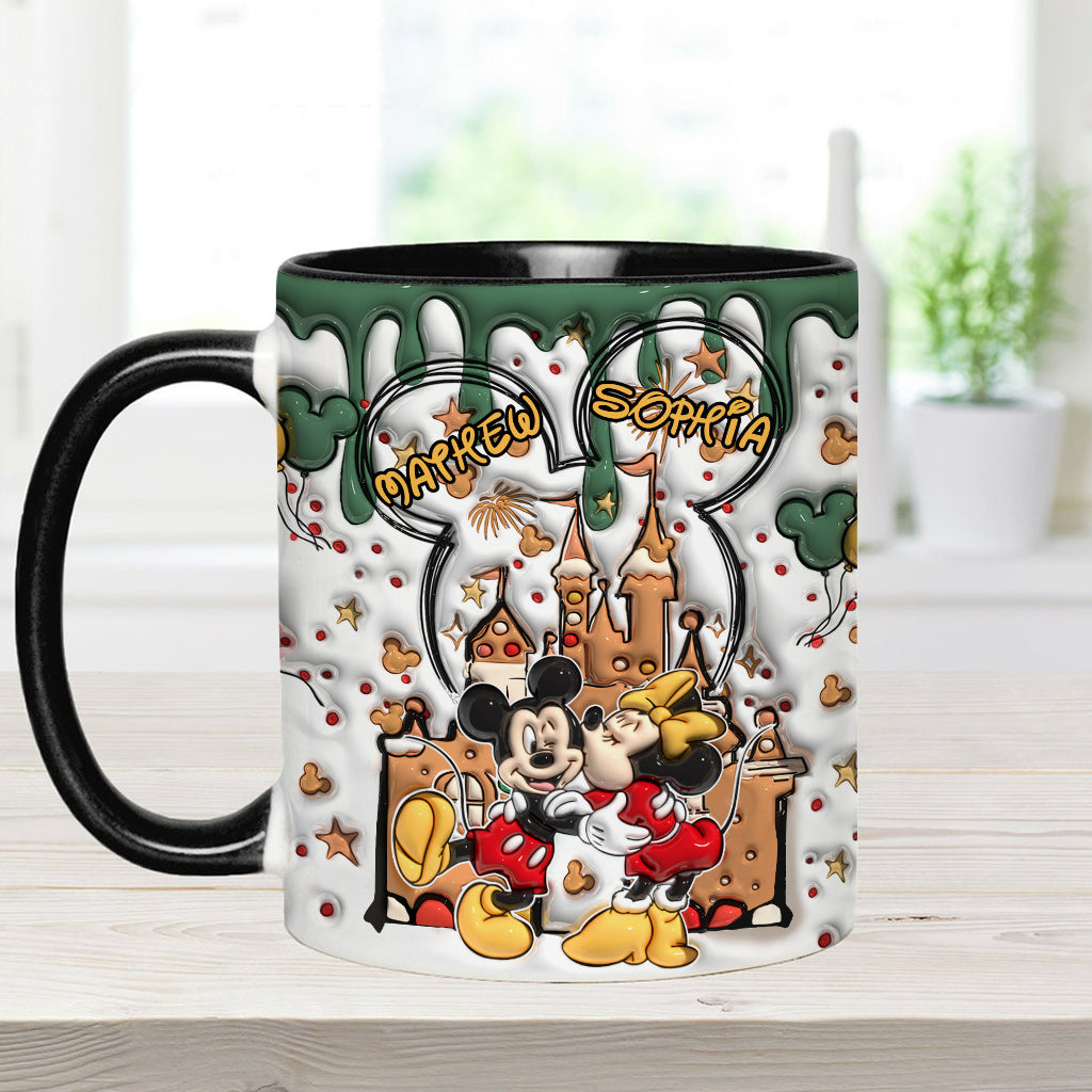 Personalized Accent Mug with Two-Tone Design for Couples Accent Mug GradoCreations