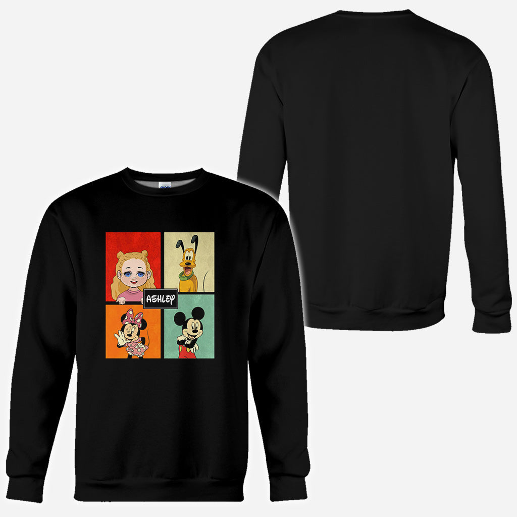 Personalized Disney Character All Over Shirt Custom Name Gift All Over Shirt GradoCreations
