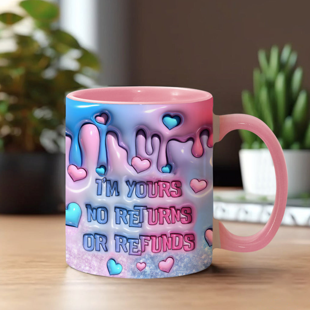 Personalized Ohana Accent Mug Custom Names Gift for Couple Accent Mug GradoCreations