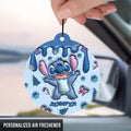 Personalized Ohana Circle Air Freshener Christmas Gift Circle Air Freshener GradoCreations