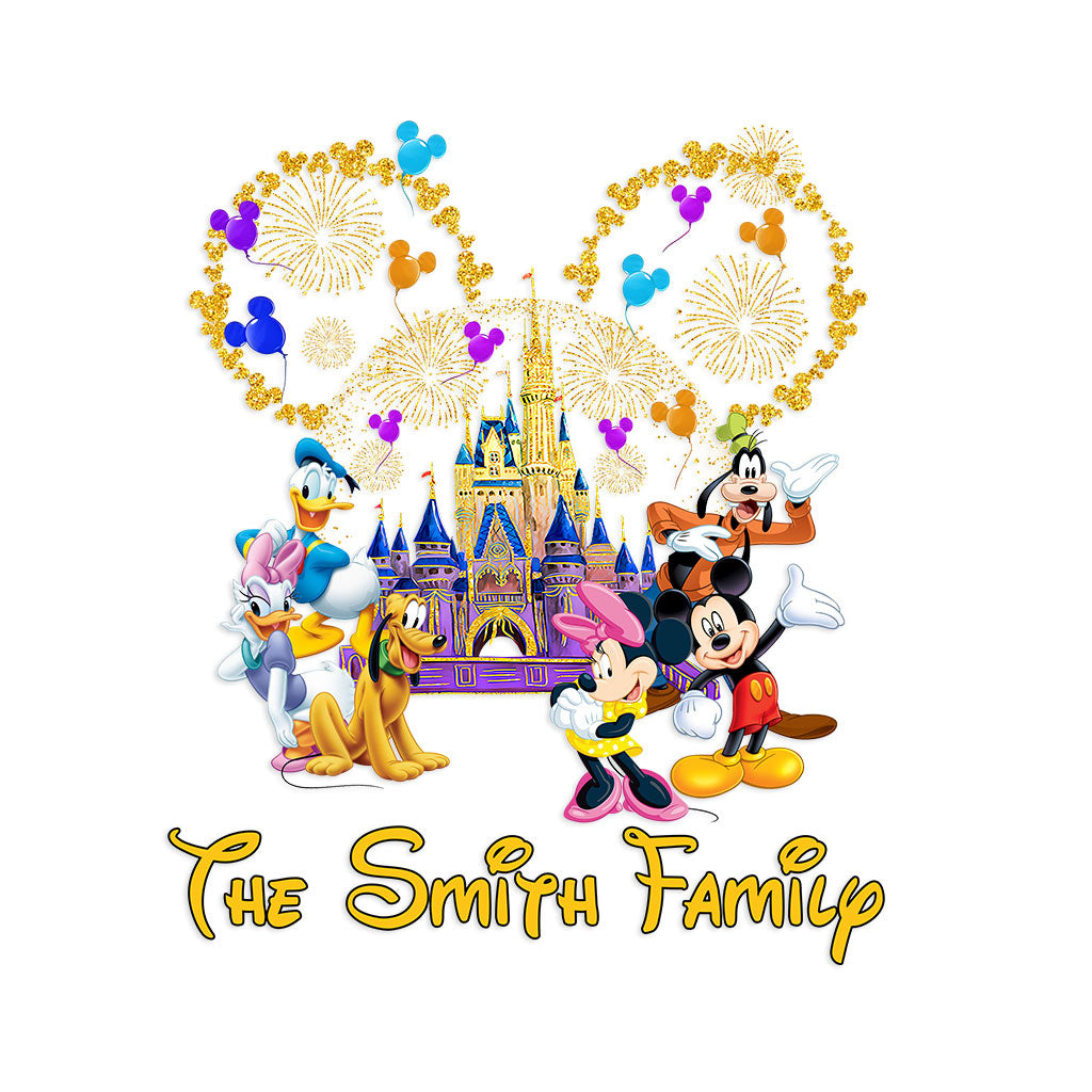 Personalized Merry Christmas Mouse Decal Die Cut for Family Decal Die Cut GradoCreations