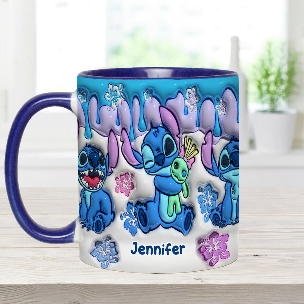 Personalized Ohana Accent Mug Custom Name Gift for Mom/Dad Accent Mug GradoCreations