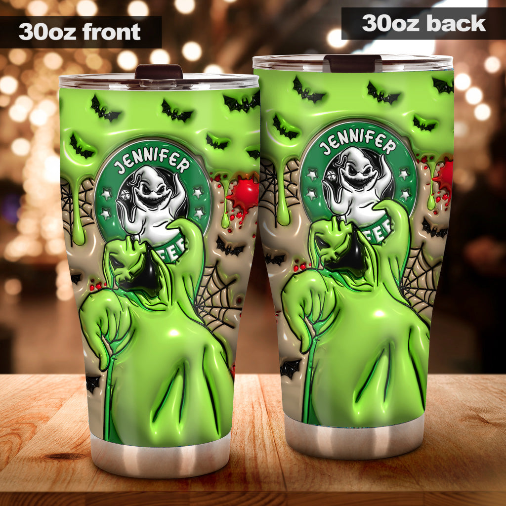 Personalized Nightmare Tumbler Custom Name Halloween Gift Tumbler GradoCreations