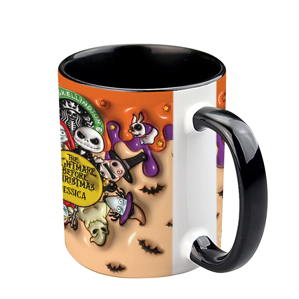 Personalized Nightmare Before Christmas Mug Custom Name Gift Accent Mug GradoCreations